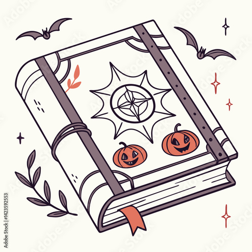 Spellbook  Halloween vector 
 