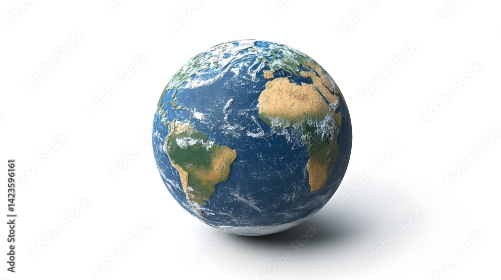 Spinning Earth on a white background. Spinning Earth on a white background.