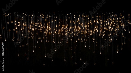 Elegant crystal chandelier sparkles creating a magical ambiance