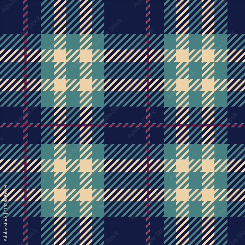 Fototapeta premium seamless plaid striped pattern