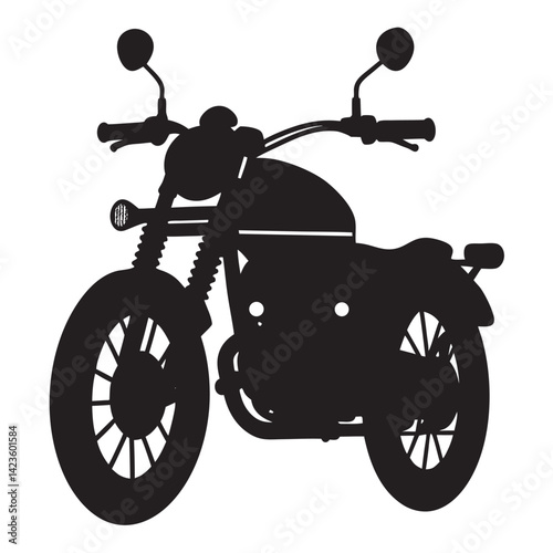lassic Motorcycle front view 