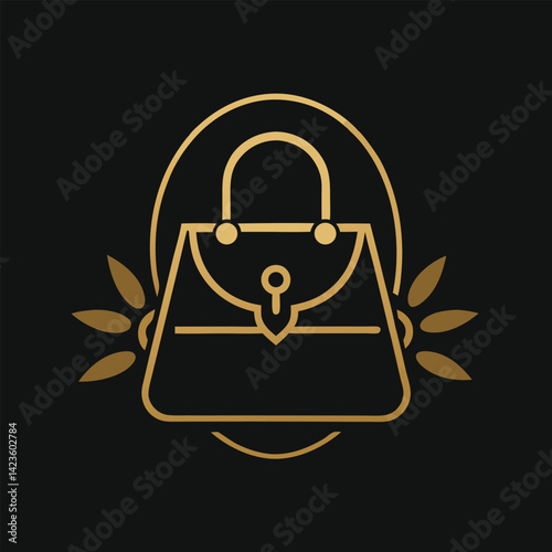 Sophisticated minimalist logo designed for a handbag designer showcasing elegance and style in a refined visual format