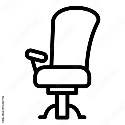 Chair line icon style