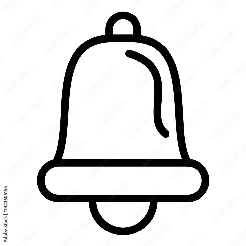 Ring Bell line icon style Ring Bell line icon style