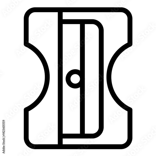 Sharpener line icon style