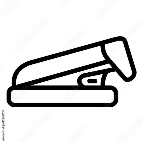 Stapler line icon style