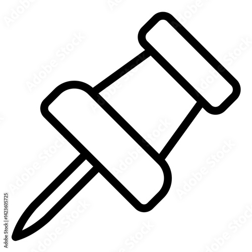 Push Pin line icon style
