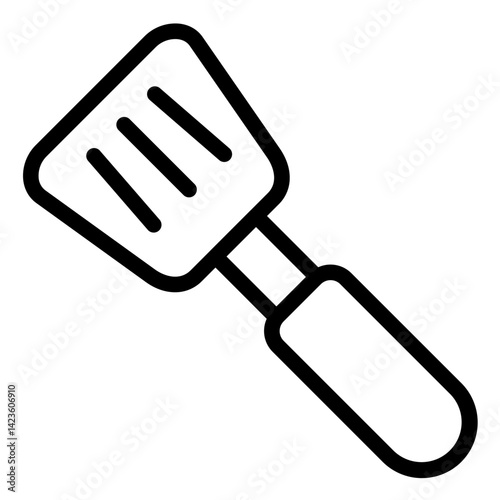 Spatula line icon style