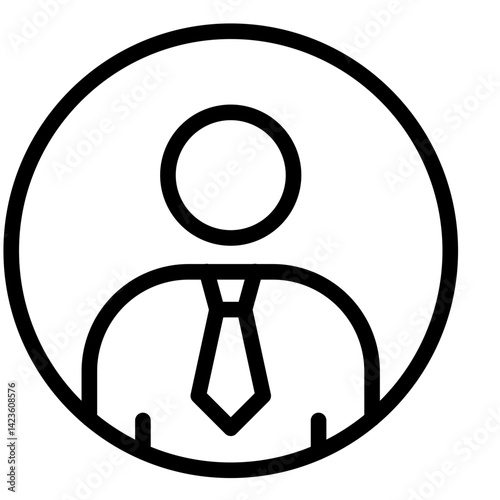 Profile Line Icon Style
