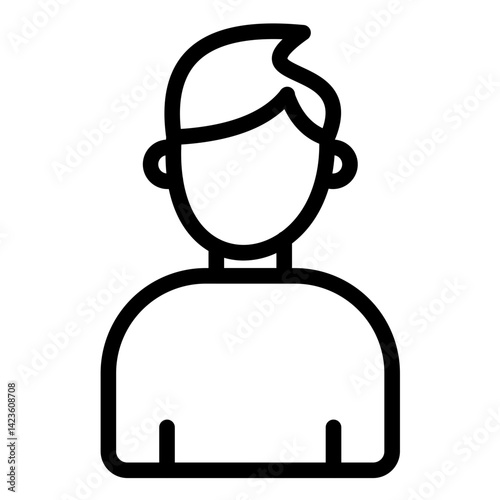 Tourist Line Icon Style