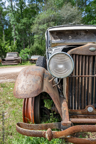 Obraz na płótnie old truck w salonie
