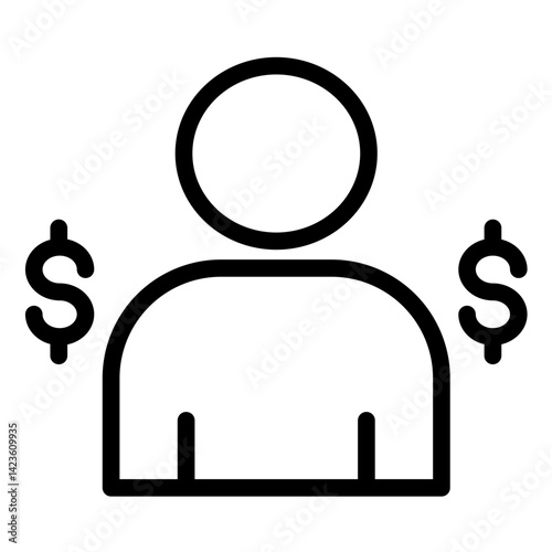 Criminal Line Icon Style
