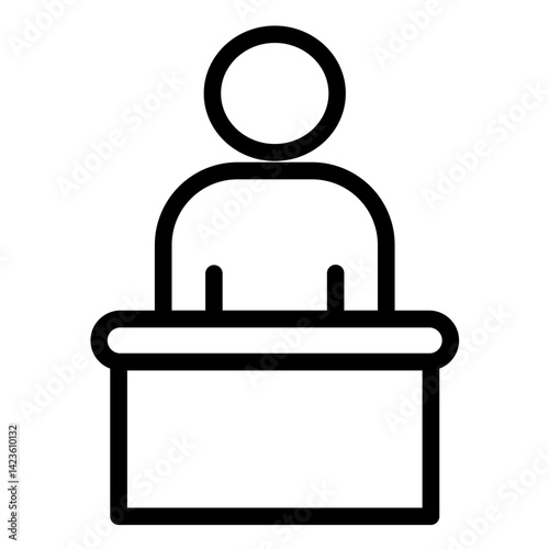 Witness Line Icon Style