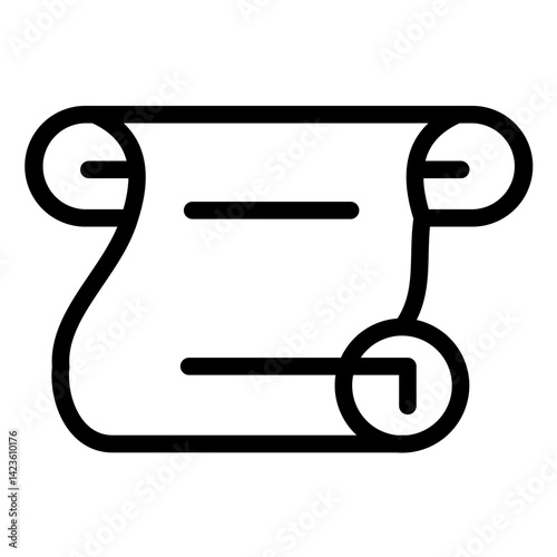 Scroll Line Icon Style