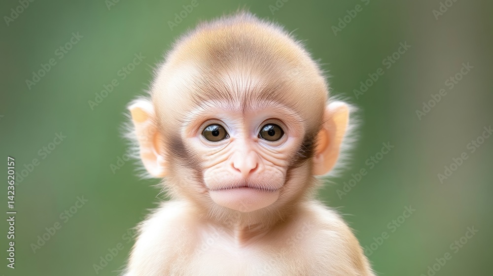 Close-up of a baby monkey Close-up of a baby monkey