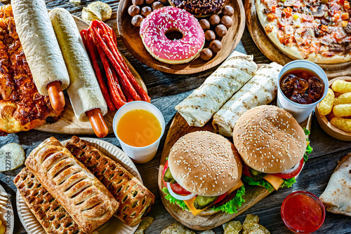 Wallpaper Mural Foods enhancing the risk of cancer. Junk food Torontodigital.ca