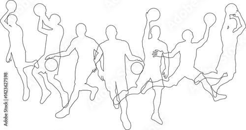 Basketball Silhouette Playe...