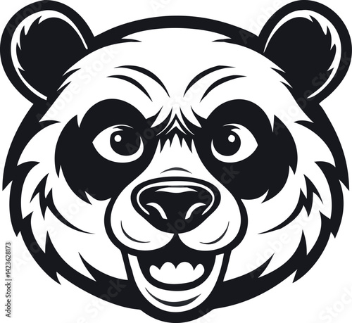 Panda Head Vector Art, Icons, and Graphics 