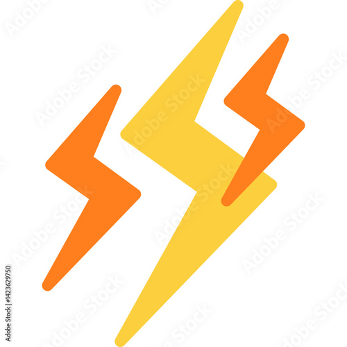 Lightning icon vector illustration
