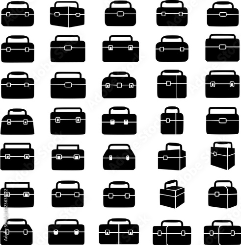 Toolbox icons set. vector set PNG clipart