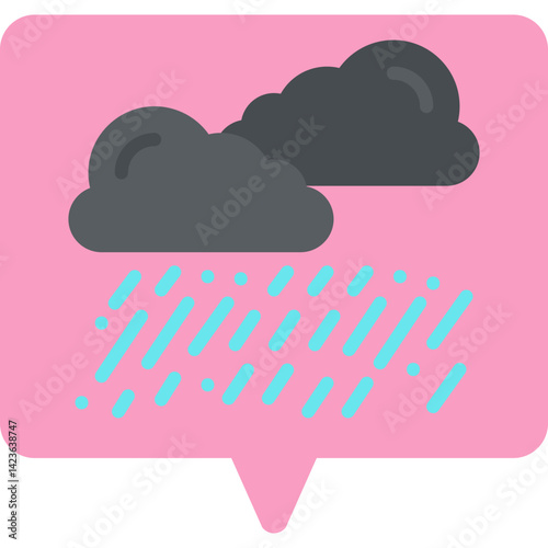 Heavy Rain icon vector illustration
