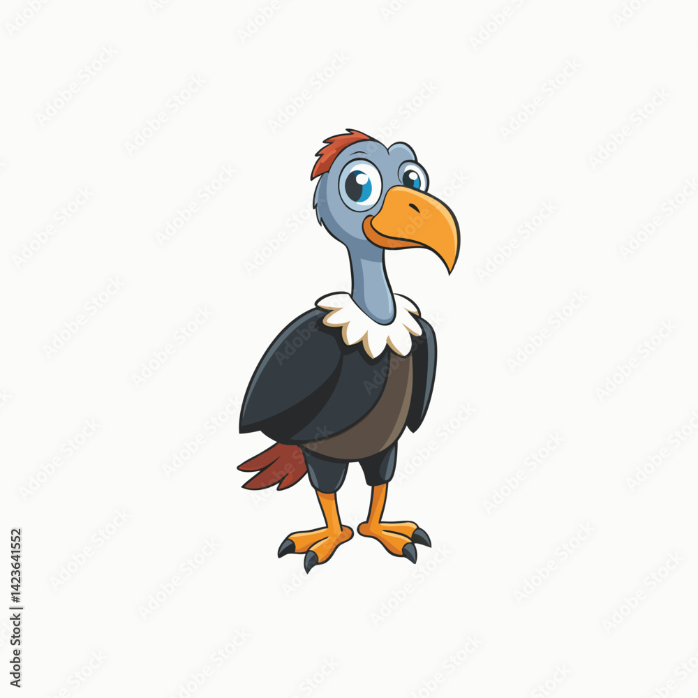 Fototapeta premium Eurasian griffon vulture vector design isolated on white background