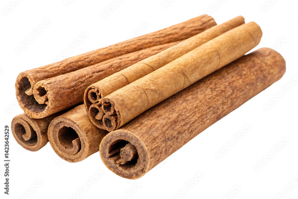 cinnamon sticks on white background cinnamon sticks on white background