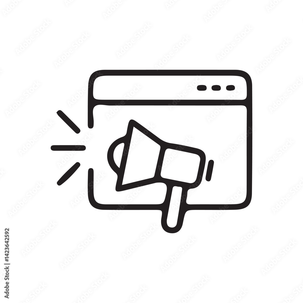 megaphone icon vector illustration megaphone icon vector illustration