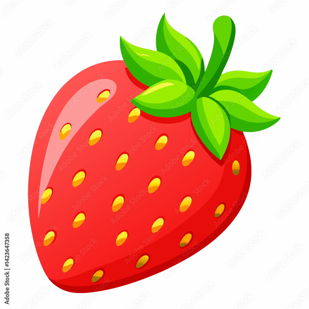 Obraz premium strawberry on white background