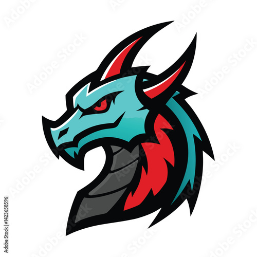 energy blades fighter sport mascot gaming logo
