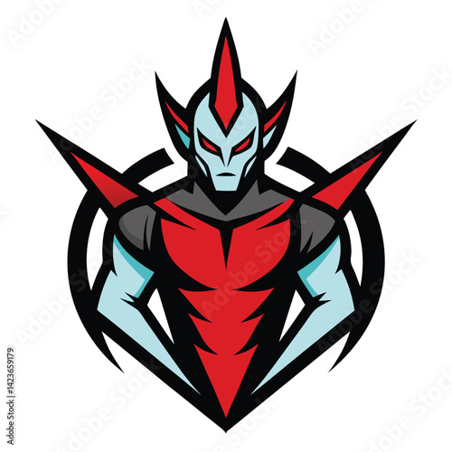 blades of energy mascot gaming illustration
