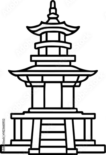 다보탑 일러스트