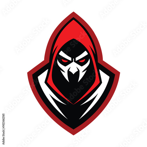 laser assassin sport mascot gaming logo