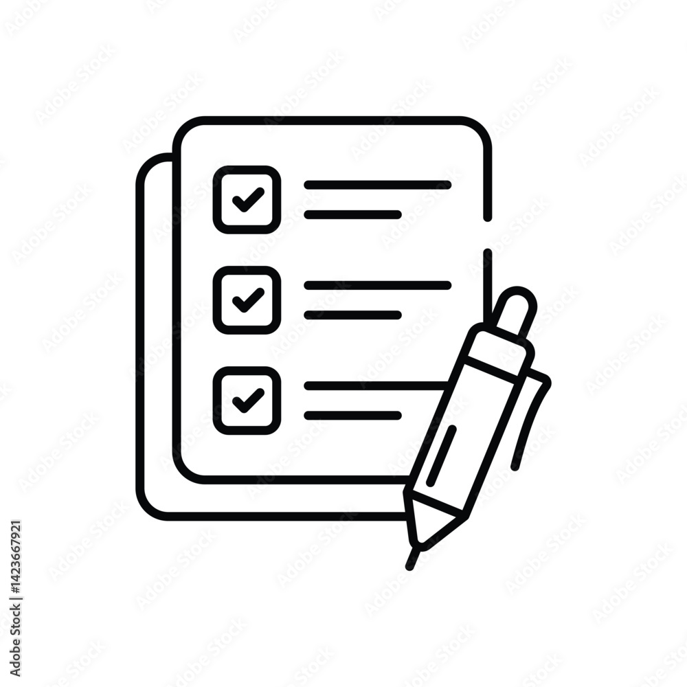 List vector icon stock illustration List vector icon stock illustration