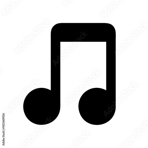 Download free vector graphic of a sixteenth note musical symbol for music notation needs online