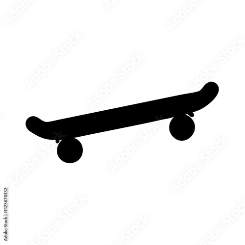 Skateboard silhouette vector graphic design illustration for skate park and skateboarding