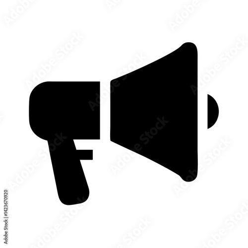 Megaphone bullhorn announcement icon vector image for marketing promotion communication design element