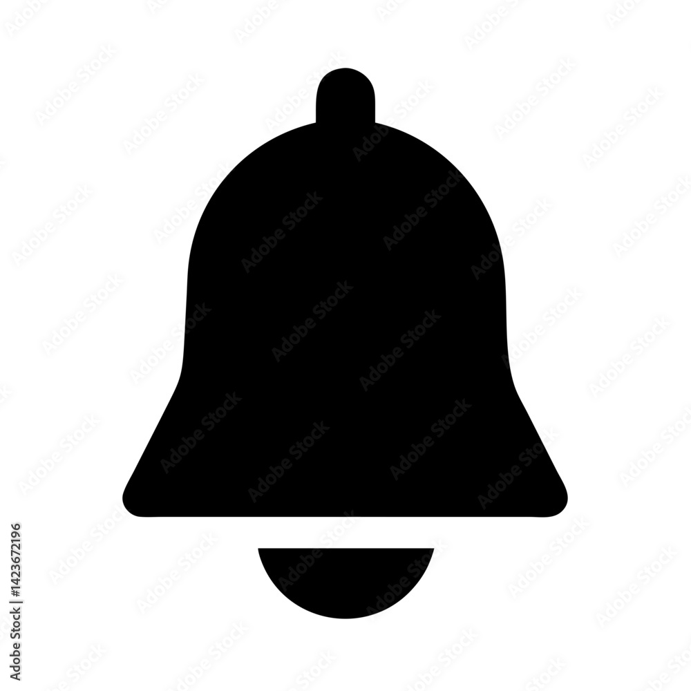 Notification bell icon vector image for social media alert reminder and alarm symbol design Notification bell icon vector image for social media alert reminder and alarm symbol design