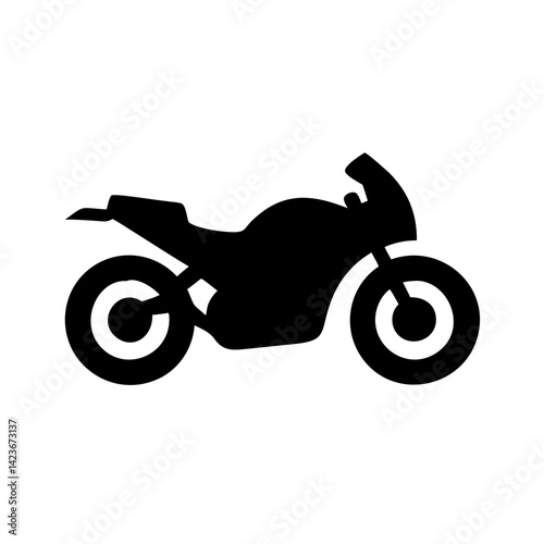 Motorcycle silhouette vector graphic for motorbike enthusiasts and design projects online free