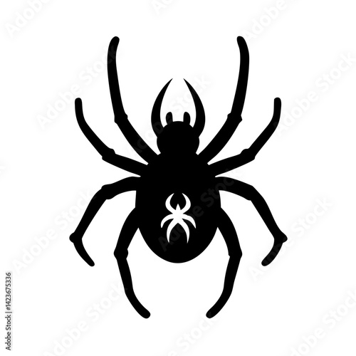 Black Widow Spider Silhouette