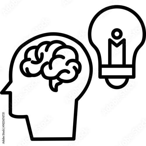 Creative Mind Thinking Icon