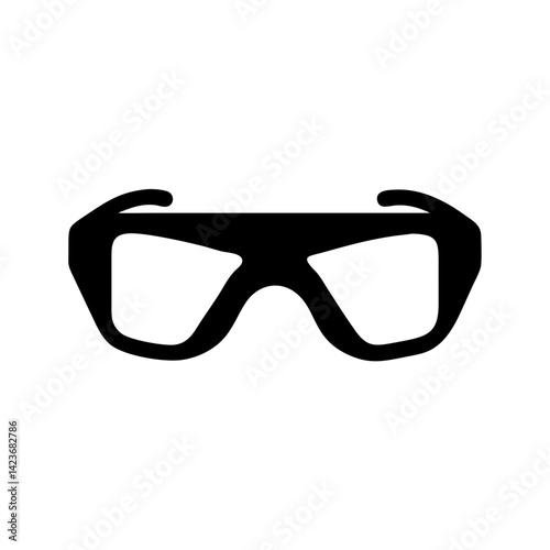 Find stylish eyewear black glasses vector image for fashion accessory and eye protection needs today