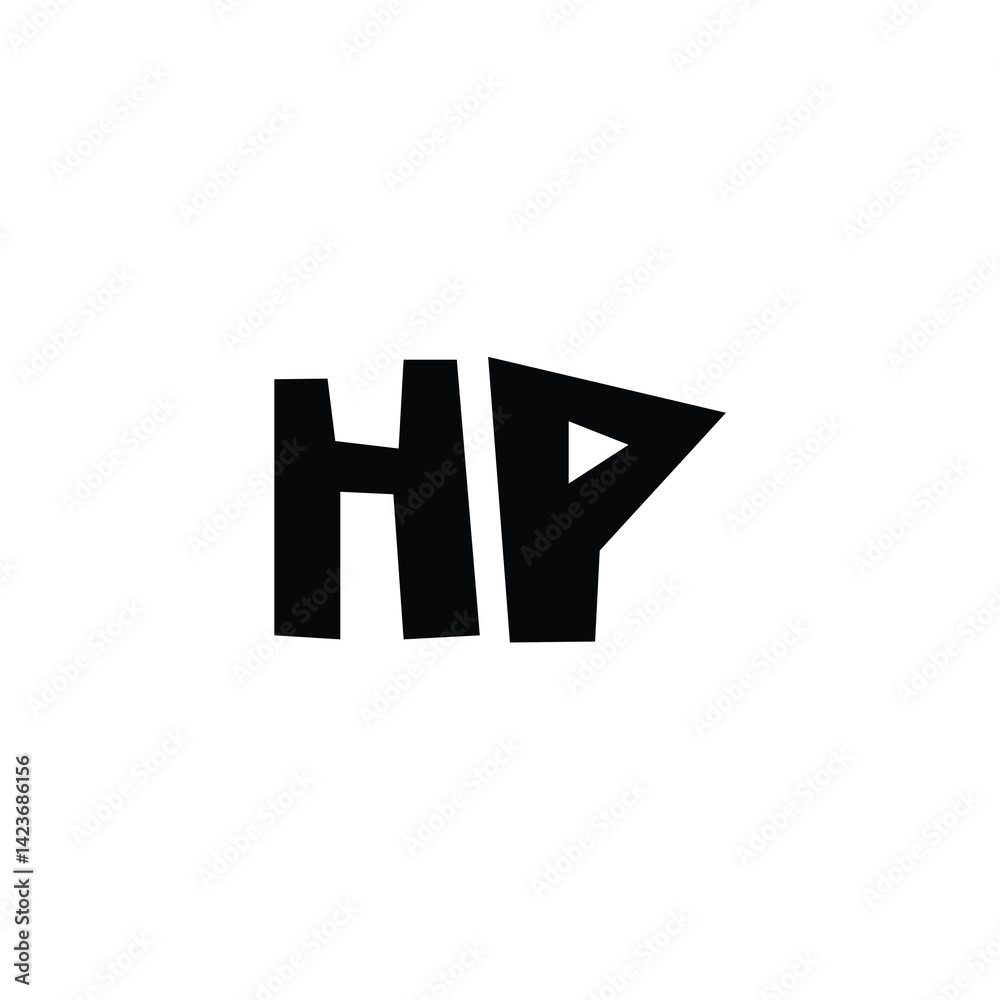 HP monogram logo design letter text name symbol monochrome logotype alphabet character simple logo HP monogram logo design letter text name symbol monochrome logotype alphabet character simple logo