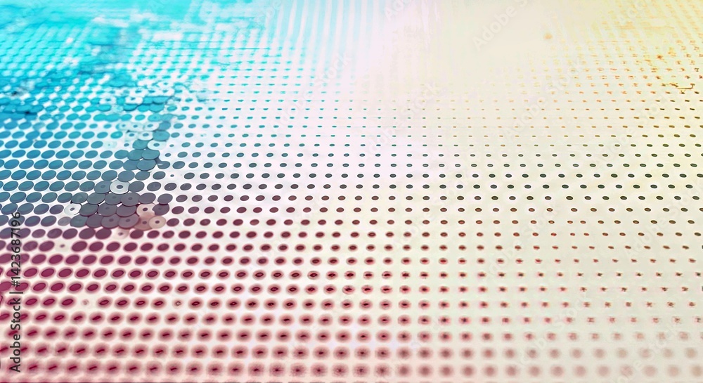 Fototapeta premium Set of Abstract Halftone White Backgrounds in Three Distinct Color Tones