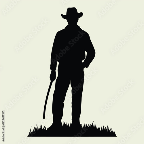 Farmer Silhouettes, Rural