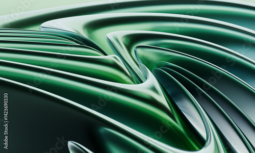 abstract background with green lines