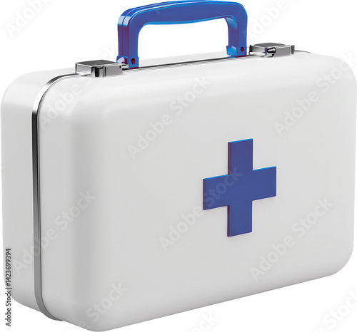 first aid kit isolated