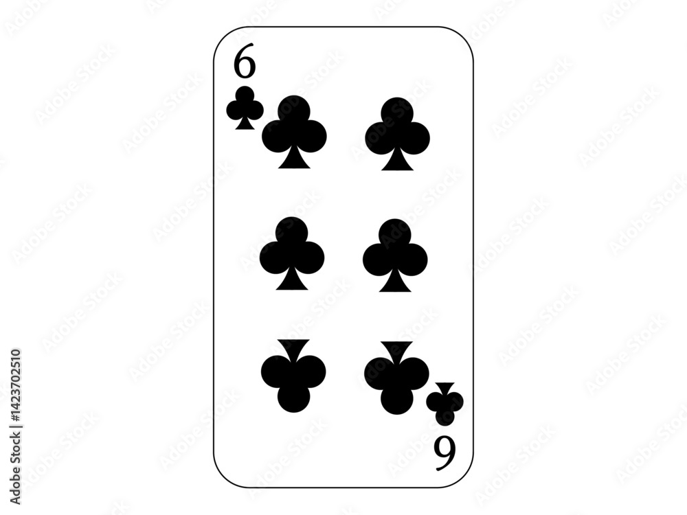 トランプの6 クローバー