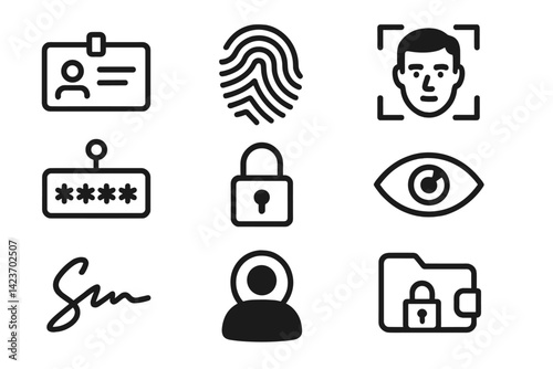 Representations and safeguards for digital or physical identity are often symbolized