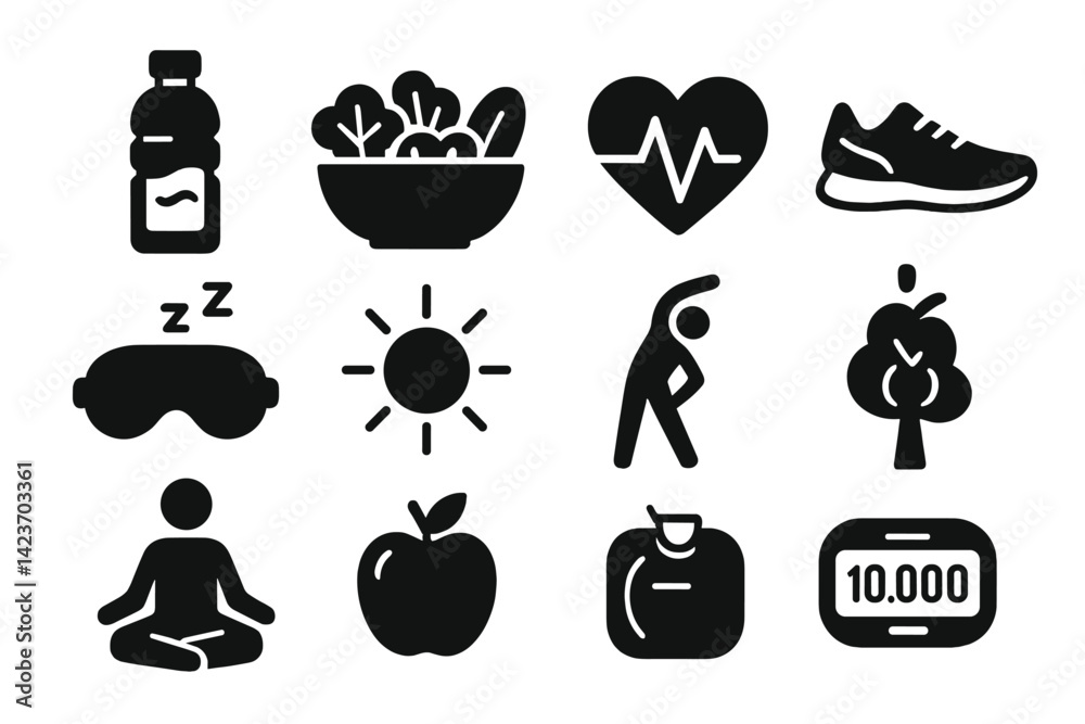 Figures that advocate for physical and mental health in everyday life